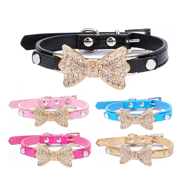 Crystal Bow Tie Collar